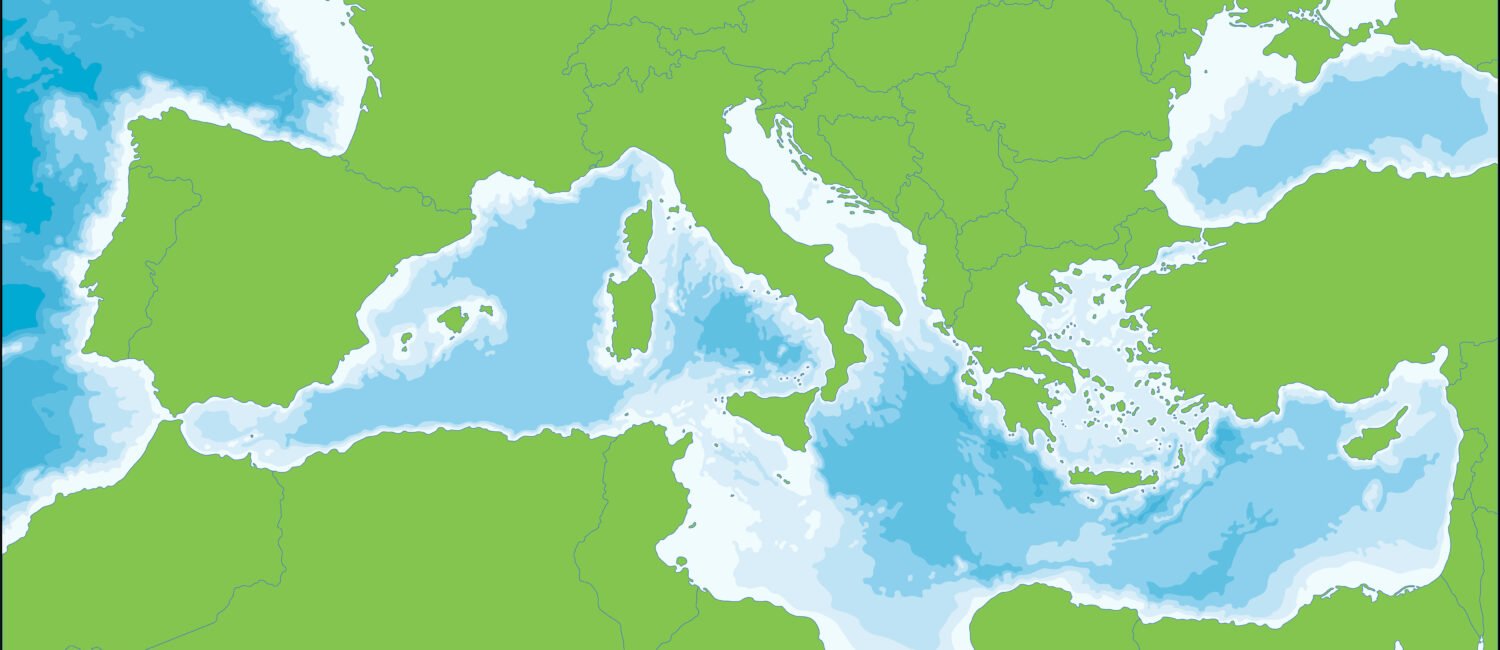 Mediterranean Sea map